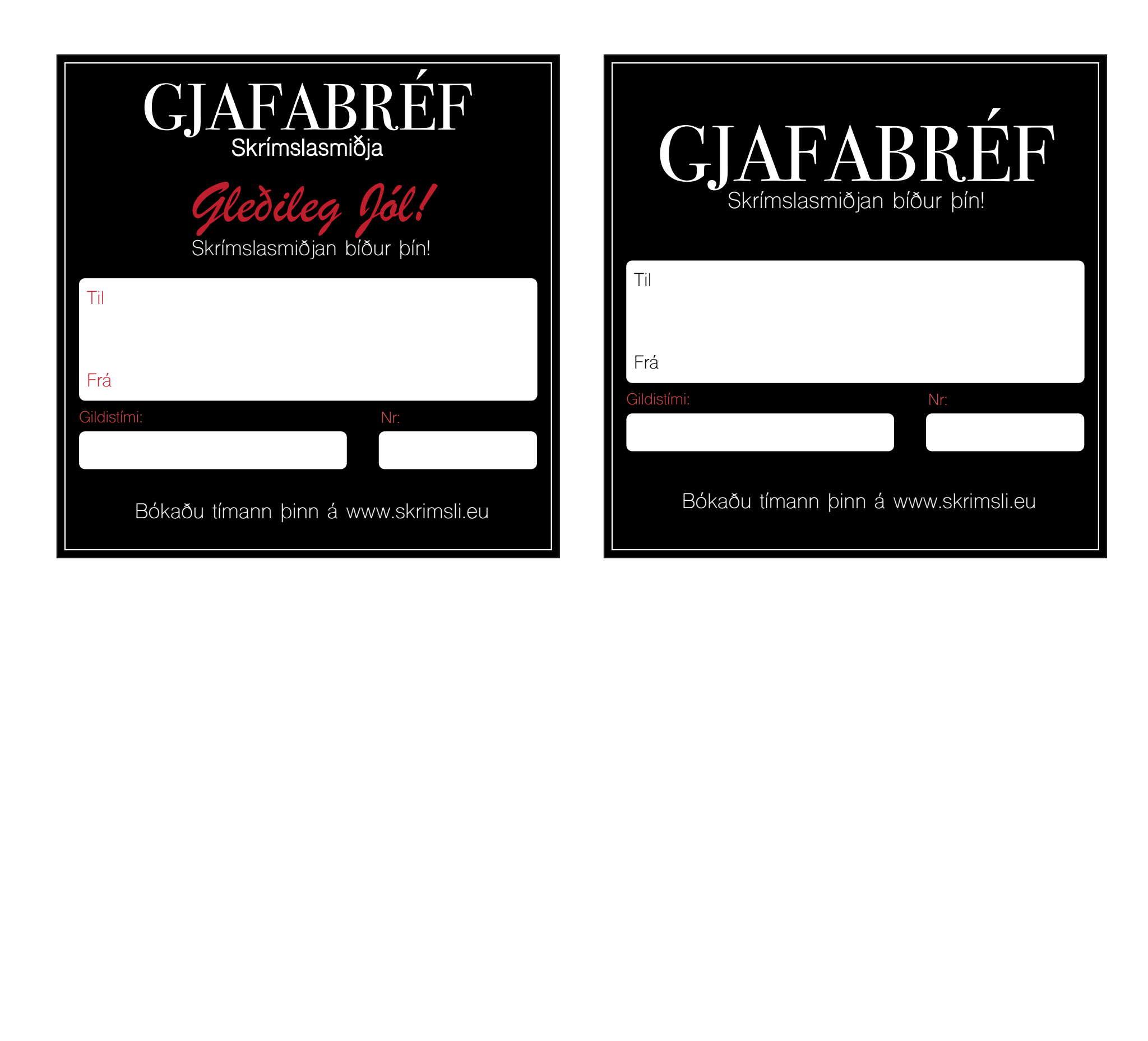 Workshop Gift Card